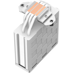 DeepCool AK400 WH, CPU Air Cooler, 1x120mm PWM Fan, TDP 220W, 4 Heatpipes, White, LGA1700/1200/115x, AMD AM5/AM4, 127x97x155 mm(