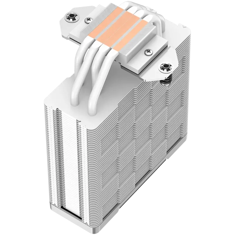 DeepCool AK400 WH, CPU Air Cooler, 1x120mm PWM Fan, TDP 220W, 4 Heatpipes, White, LGA1700/1200/115x, AMD AM5/AM4, 127x97x155 mm(