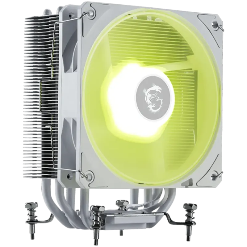 MSI MAG COREFROZR AA13 WHITE, 1x120mm ARGB Fan, TDP 240W, Direct Touch Heat-pipes, Intel LGA 1700/1851, AMD AM5/AM4, White, 3Y W