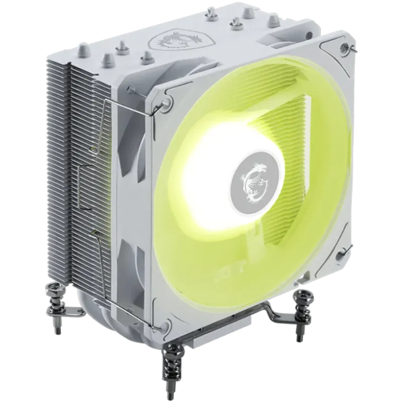 MSI MAG COREFROZR AA13 WHITE, 1x120mm ARGB Fan, TDP 240W, Direct Touch Heat-pipes, Intel LGA 1700/1851, AMD AM5/AM4, White, 3Y W