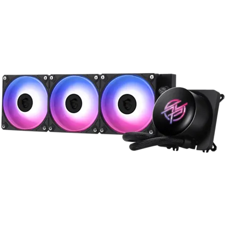 MSI MPG CORELIQUID P13 360, 3x120mm Pre-installed CycloBlade 9 ARGB Daisy Chain Fans, 2.1-inch LCD screen, Copper Base, UNI BRAC