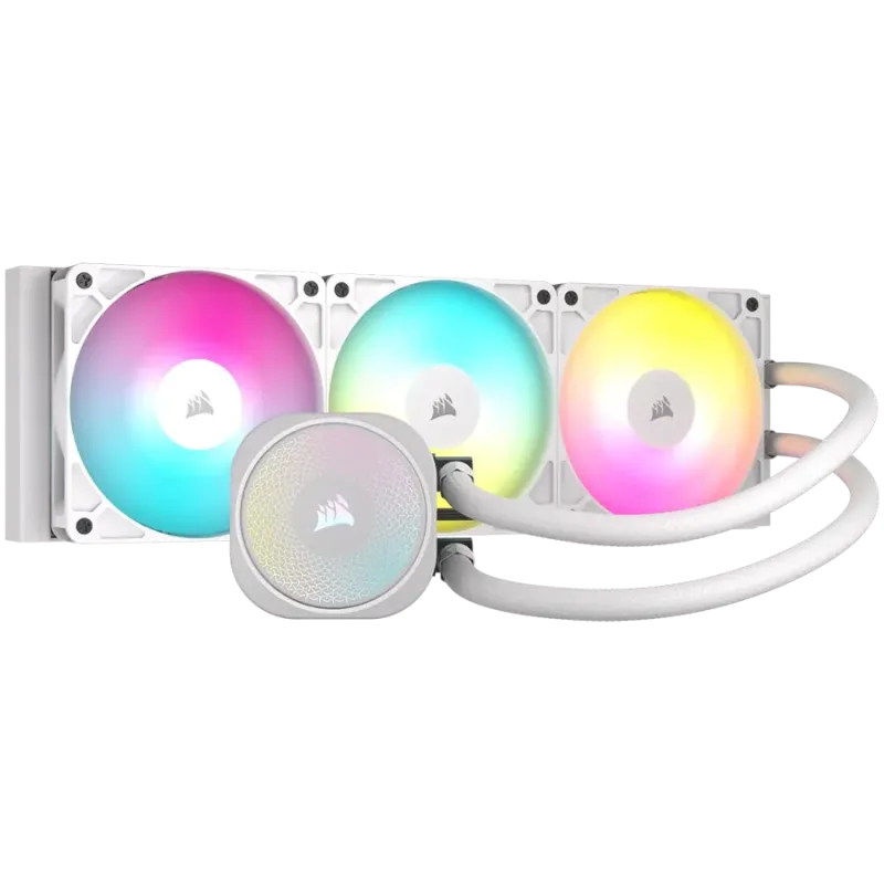 CORSAIR NAUTILUS 360 ARGB White, 360mm Radiator, Liquid CPU Cooler - 1