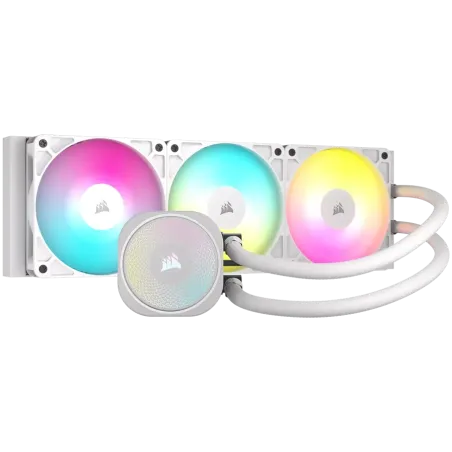 CORSAIR NAUTILUS 360 ARGB White, 360mm Radiator, Liquid CPU Cooler - 1