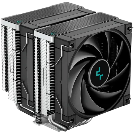 DeepCool AK620, CPU Air Cooler, 2x120mm PWM Fan, TDP 260W, 6 Heatpipes, LGA2066/2011-v3/2011/1700/1200/115x, AMD AM5/AM4, 129x13