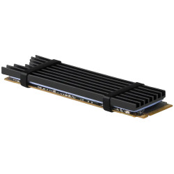 AXAGON CLR-M2L3 passive - M.2 SSD, 80mm SSD, ALU body, silicone thermal pads, height 3mm - 1