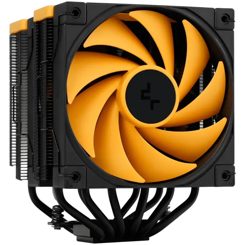 DeepCool AK620 ZERO DARK ZORIA, CPU Air Cooler, 2x120mm PWM Fan, 6 Heatpipes, LGA2066/2011-v3/2011/1700/1200/115x, AMD AM5/AM4, 