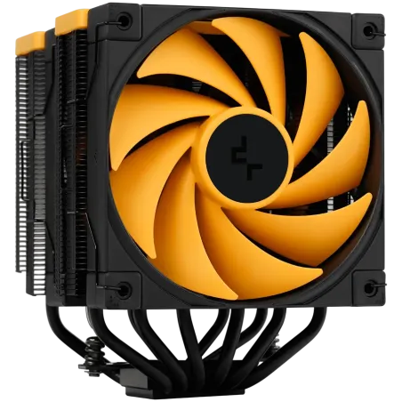 DeepCool AK620 ZERO DARK ZORIA, CPU Air Cooler, 2x120mm PWM Fan, 6 Heatpipes, LGA2066/2011-v3/2011/1700/1200/115x, AMD AM5/AM4, 