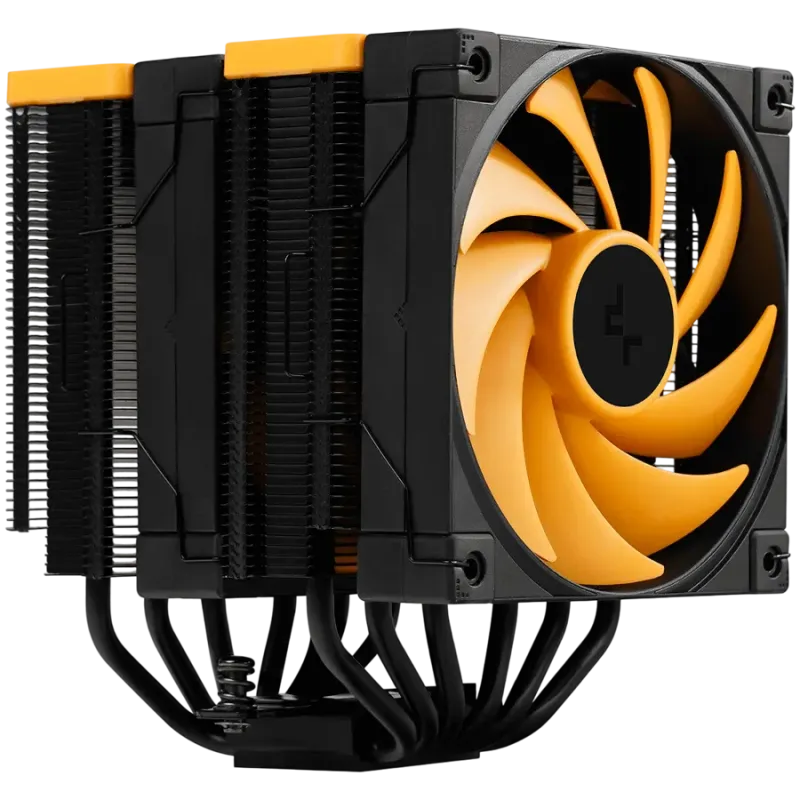 DeepCool AK620 ZERO DARK ZORIA, CPU Air Cooler, 2x120mm PWM Fan, 6 Heatpipes, LGA2066/2011-v3/2011/1700/1200/115x, AMD AM5/AM4, 