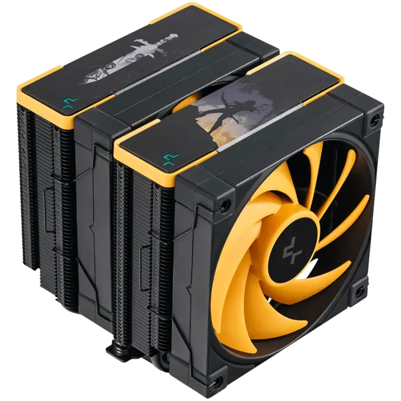 DeepCool AK620 ZERO DARK ZORIA, CPU Air Cooler, 2x120mm PWM Fan, 6 Heatpipes, LGA2066/2011-v3/2011/1700/1200/115x, AMD AM5/AM4, 