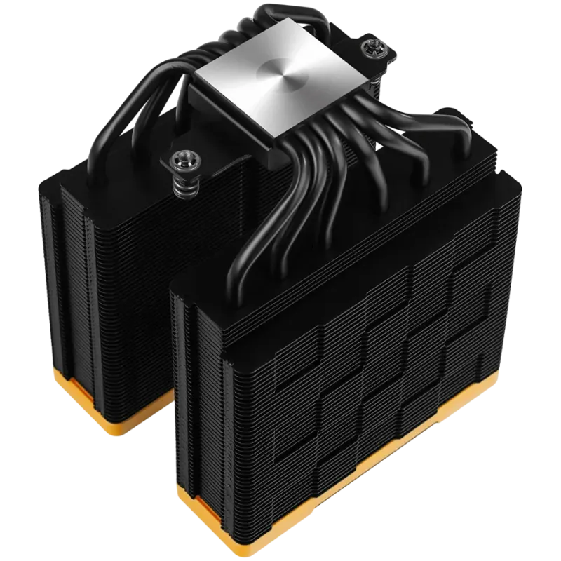 DeepCool AK620 ZERO DARK ZORIA, CPU Air Cooler, 2x120mm PWM Fan, 6 Heatpipes, LGA2066/2011-v3/2011/1700/1200/115x, AMD AM5/AM4, 