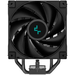 DeepCool AK400 Zero Dark, CPU Air Cooler, 1x120mm PWM Fan, TDP 220W, 4 Heatpipes, LGA1851/1700/1200/115x, AMD AM5/AM4, 127x97x15