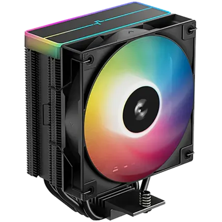 DeepCool AG400 BK ARGB V2, CPU Air Cooler, 1x120mm ARGB PWM Fan, ARGB Top Cover, TDP 220W, 4 Heatpipes, Black, LGA1851/1700/1200