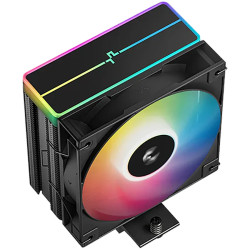DeepCool AG400 BK ARGB V2, CPU Air Cooler, 1x120mm ARGB PWM Fan, ARGB Top Cover, TDP 220W, 4 Heatpipes, Black, LGA1851/1700/1200