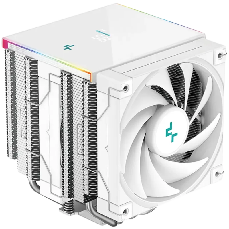 DeepCool AK620 DIGITAL SE WH, CPU Air Cooler, 2x120mm PWM Fans, 6 Heatpipes, White, LGA2066/2011-v3/2011/1851/1700/1200/115x, AM