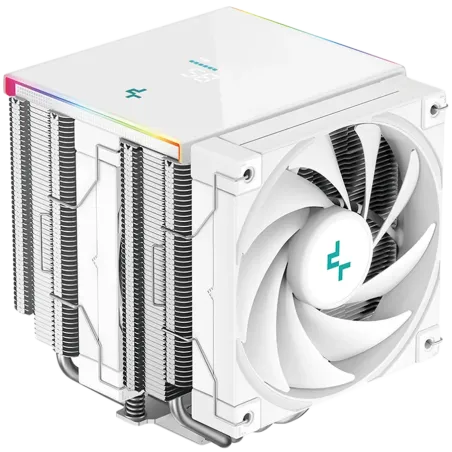 DeepCool AK620 DIGITAL SE WH, CPU Air Cooler, 2x120mm PWM Fans, 6 Heatpipes, White, LGA2066/2011-v3/2011/1851/1700/1200/115x, AM