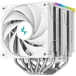DeepCool AK620 DIGITAL SE WH, CPU Air Cooler, 2x120mm PWM Fans, 6 Heatpipes, White, LGA2066/2011-v3/2011/1851/1700/1200/115x, AM