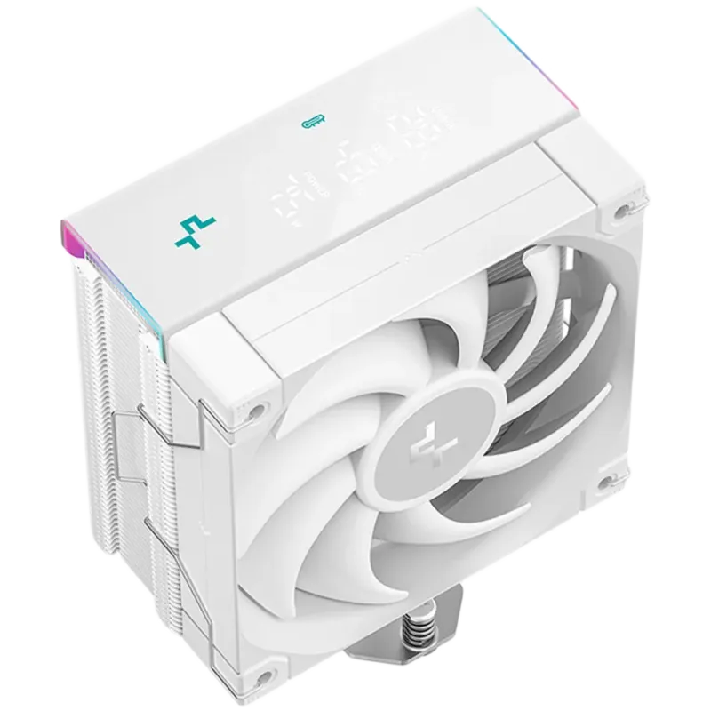 DeepCool AK400 DIGITAL PRO WH, CPU Air Cooler, 1x120mm FT12 SE PWM Fan, Digital Display, ARGB, Core Touch Technology 2.0, 4 Heat