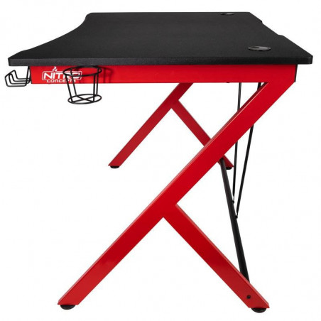 Геймърско бюро Nitro Concepts D12, Black/Red - 3