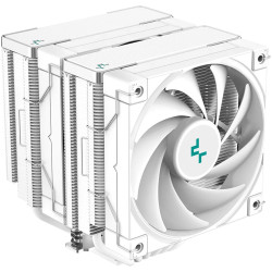DeepCool AK620 WH, CPU Air Cooler, 2x120mm PWM FDB Fan, TDP 260W, 6 Heatpipes, White, LGA2066/2011-v3/2011/1700/1200/115x, AMD A