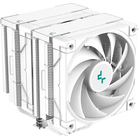 DeepCool AK620 WH, CPU Air Cooler, 2x120mm PWM FDB Fan, TDP 260W, 6 Heatpipes, White, LGA2066/2011-v3/2011/1700/1200/115x, AMD A