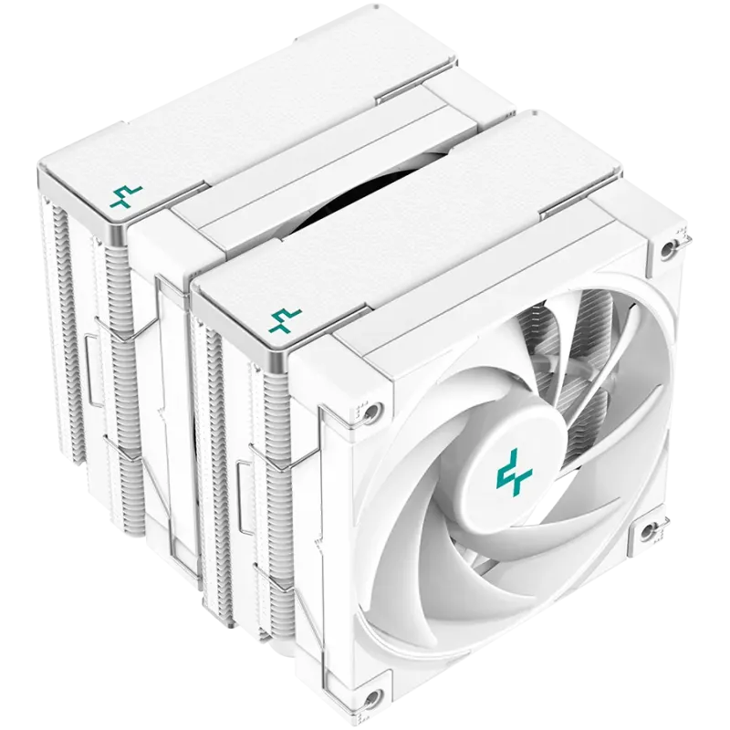 DeepCool AK620 WH, CPU Air Cooler, 2x120mm PWM FDB Fan, TDP 260W, 6 Heatpipes, White, LGA2066/2011-v3/2011/1700/1200/115x, AMD A