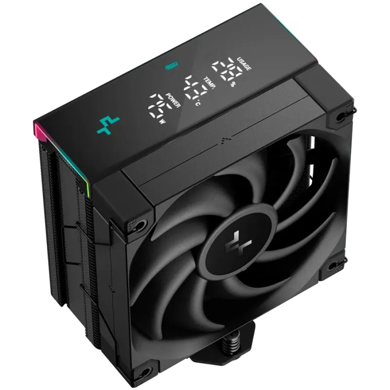 DeepCool AK400 DIGITAL PRO, CPU Air Cooler, 1x120mm FT12 SE PWM Fan, Digital Display, ARGB, Core Touch Technology 2.0, 4 Heatpip