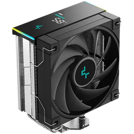 DeepCool AK400 DIGITAL SE, CPU Air Cooler, 1x120mm FK120 PWM Fan, Digital Display, ARGB, 4 Heatpipes, Black, LGA1851/1700/1200/1