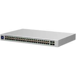 Ubiquiti USW-48 48-port, Layer 2 switch, 48 x GbE ports, 4 x 1G SFP ports, Fanless, silent cooling, ESD/EMP protection, 1.3" tou