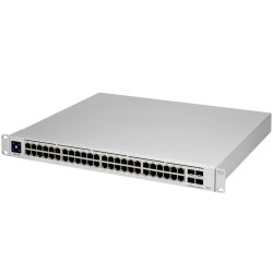 Ubiquiti Layer 3 switch with (48) GbE RJ45 ports and (4) 10G SFP+ ports. - 1