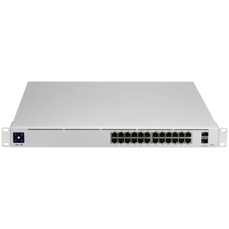 Ubiquiti USW-Pro-24-POE-EU configurable Gigabit Layer2 and Layer3 switch with auto-sensing 802.3at PoE+ and 802.3bt PoE++ - 1