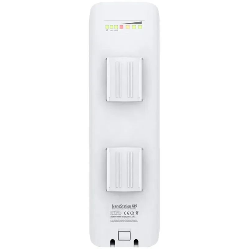 Ubiquiti NanoStation NSM5, 5 GHz, 150+ Mbps, range 15+ km, 16.1 dBi, Pole Mounting kit included, Power method - Passive Power ov