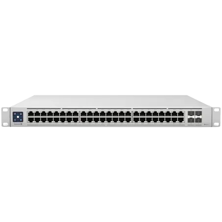 Ubiquiti Enterprise Layer 3, PoE switch with (48) 2.5GbE, 802.3at PoE+ RJ45 ports and (4) 10G SFP+ ports - 1