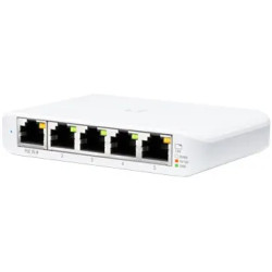 UBIQUITI Flex Mini (4) GbE ports (1) GbE PoE input port for power Optional powering with included 5V, 1A USB-C adapter. - 1
