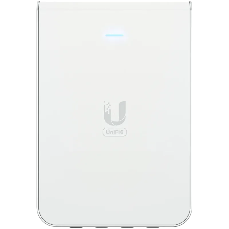 UniFi6 In-Wall. Wall-mounted WiFi 6 access point with a built-in PoE switch. - 1