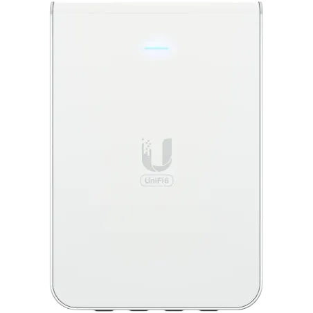 UniFi6 In-Wall. Wall-mounted WiFi 6 access point with a built-in PoE switch. - 1