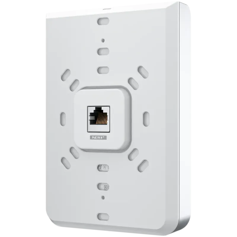 UniFi6 In-Wall. Wall-mounted WiFi 6 access point with a built-in PoE switch. - 1