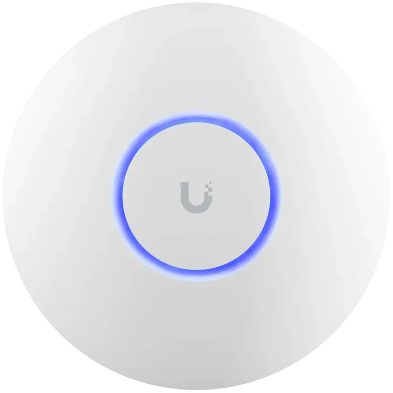 UBIQUITI U6+, WiFi 6, 4 spatial streams, 140 m² (1,500 ft²) coverage, 300+ connected devices, Powered using PoE, GbE uplink. - 1