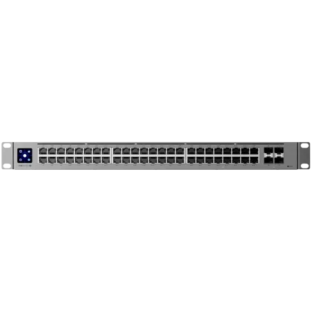 Ubiquiti 48-port, Layer 3 switch 2.5 GbE and PoE++ output, 16x 2.5 GbE ports including (8) PoE+ and (8) PoE++, 32x GbE ports inc