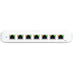 Ubiquiti USW-Ultra-210W-EU compact, Layer 2, 8-port GbE PoE switch with versatile mounting options, 7x GbE PoE+ output ports, Gb