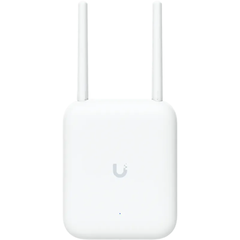 Ubiquiti U7-Outdoor All-weather WiFi 7 AP with 4 spatial streams, an integrated directional super antenna, and versatile mountin
