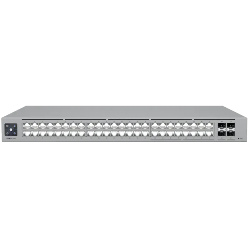Ubiquiti 48-port, Layer 3 Etherlighting switch with 2.5 GbE, 16x 2.5 GbE RJ45 ports, 32x GbE RJ45 ports, 4x 10G SFP+ ports - 1