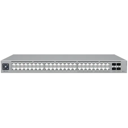 Ubiquiti 48-port, Layer 3 Etherlighting switch with 2.5 GbE, 16x 2.5 GbE RJ45 ports, 32x GbE RJ45 ports, 4x 10G SFP+ ports - 1