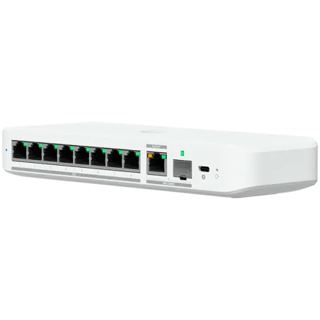 Ubiquiti switch USW-Flex-2.5G-8-EU 8-port 2.5 GbE ports, 10 GbE PoE+ input port for power / SFP+ port combo - 1