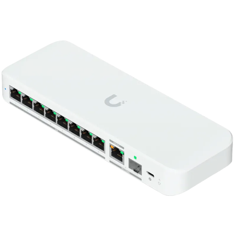 Ubiquiti switch USW-Flex-2.5G-8-EU 8-port 2.5 GbE ports, 10 GbE PoE+ input port for power / SFP+ port combo - 1