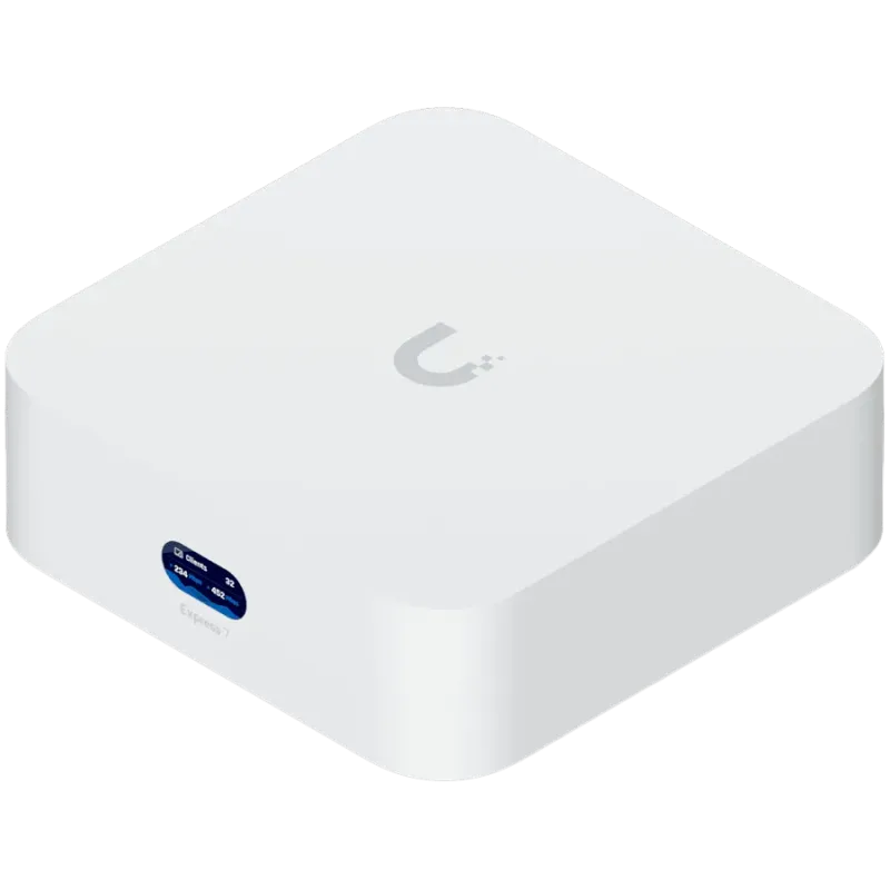 Ubiquiti UniFi Express 7 UX7 Mesh-scalable, super-compact 10G Cloud Gateway with integrated WiFi 7, 10 GbE RJ45 WAN port, 2.5 Gb