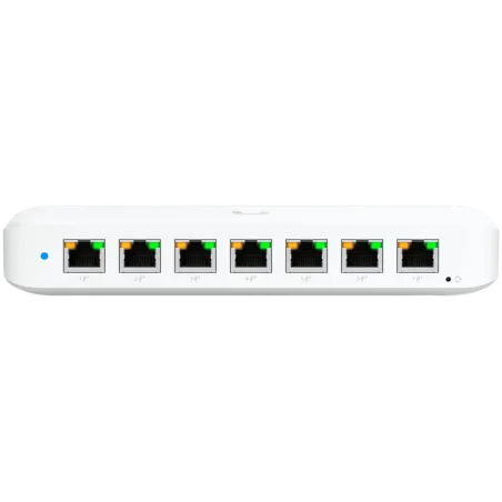 Ubiquiti USW-Ultra-60W Layer 2, 8-port GbE PoE switch: 7x GbE PoE+ output ports, GbE port with optional PoE++ input - 1