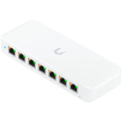 Ubiquiti USW-Ultra-60W Layer 2, 8-port GbE PoE switch: 7x GbE PoE+ output ports, GbE port with optional PoE++ input - 3