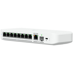 Ubiquiti switch USW-FLEX-2.5G-8-POE 8-port 2.5 GbE PoE++, 10 GbE PoE+++ input port for power / SFP+ port combo - 1