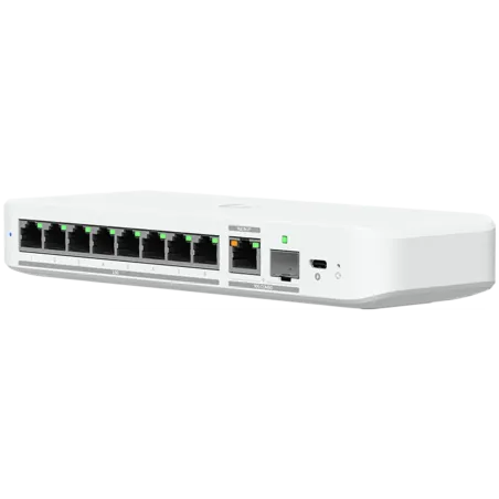 Ubiquiti switch USW-FLEX-2.5G-8-POE 8-port 2.5 GbE PoE++, 10 GbE PoE+++ input port for power / SFP+ port combo - 1