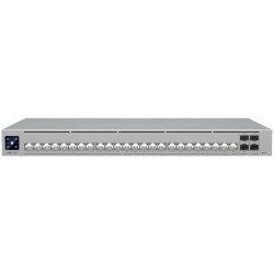 Ubiquiti Layer 3 Etherlighting switch USW-PRO-HD-24-EU, (22) 2.5 GbE, (2) 10 GbE ports, (4) 10G SFP+ ports. DC power backup read